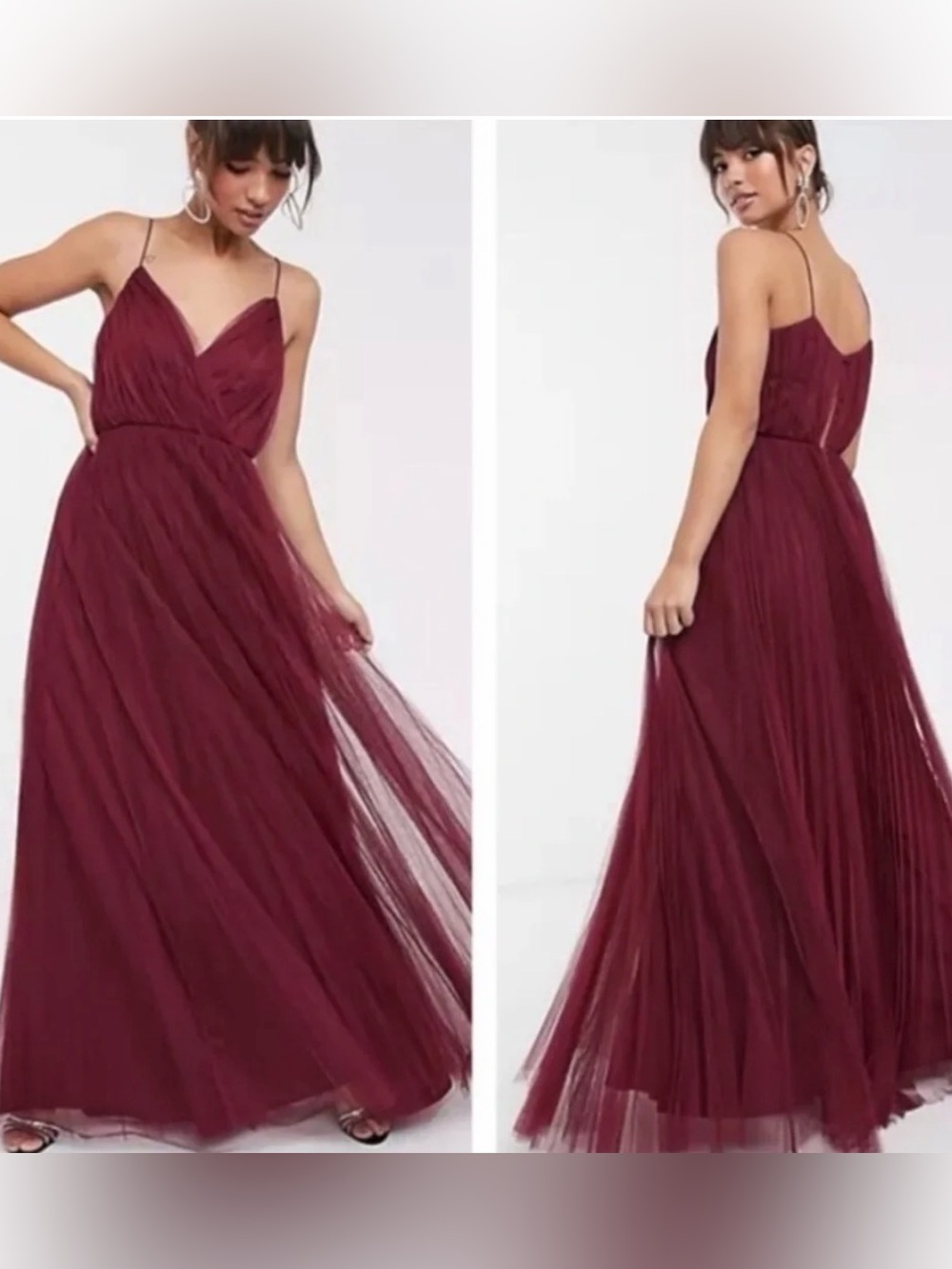 ASOS Petite Women’s Cami Tulle Maxi Dress
